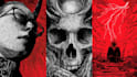create detailed dark art illustrations for bands and merch