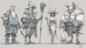 create fantasy concept art, creatures and characters design