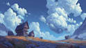 create fantasy landscape concept art