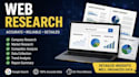 do web research and data collection in excel or google sheet