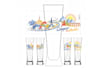 design drinking glasses inspired tour logo
