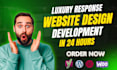 build luxury responsive website design and web development