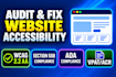 audit website accessibility for wcag, ada and section 508 compliance