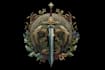 create a custom dnd, fantasy, sci fi, rpg game logo