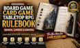 design board game card game rulebook tabletop rpg with layout and editing format