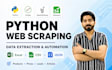 scrape website data into excel CSV or json using python