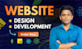 build custom website as a full stack website developer