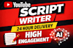 write engaging youtube scripts using ai in 24 hours