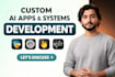 develop ai powered apps, chatbots and automation systems
