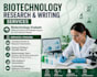write biotechnology, medical, and scientific research content