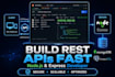 build rest API with nodejs, express, mongodb or postgresql