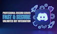 create a proffesional and aesthetic discord server with bots