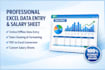 do professional excel data entry and create custom salary sheets