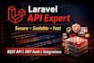 laravel API and web application development