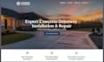 design squarespace concrete contractor website driveway service website
