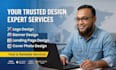 design professional logo, banner, landing page and cover photo