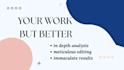 polish and critique your work, further rectifying it as well