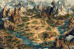 make fantasy map illustration