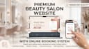 create a professional salon website with booking system