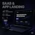 design a modern saas or app landing page in framer