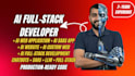 do full stack website development, ai website, ai chatbot, ai software developer