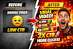 design high CTR thumbnails to increase your clicks and views