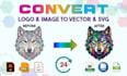 convert image, logo to svg vector for cricut and printing