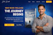 design squarespace wix author website book launch writer portfolio website