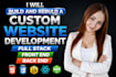 build rebuild custom website development full stack front end back end developer
