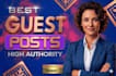 create high quality manual guest post SEO backlinks