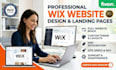 design a professional wix landing page and high converting forms