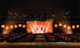 do 3d stage design, led screen podium for your event or concert, stage lighting