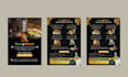 a professional menu design, restaurant menu, food menu