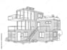 design 3d apartment building exterior rendering, category family housing