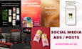 design attractive posts and creative visuals
