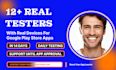 12 tester 20 tester google play closed and mobile testing