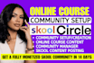 do skool online course setup skool online community setup community manager