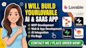 build fix loveable lovable ai apps saas mvp
