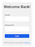 create a login and signup page using HTML CSS and javascript