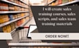 create sales training courses sales scripts and sales team training materials