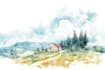 illustrate anything in watercolor style