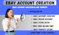 create unsuspended ebay seller account, ebay store setup, ebay listing