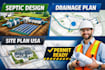 create septic layout, drainage solution and site engineering plans USA