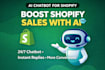 design ai chatbot for shopify to increase sales fast