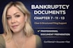 prepare bankruptcy documents for chapter 7, 11, 9 and 13