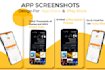 high converting app screenshot for play store and app store google play