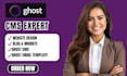 build ghost cms website setup ghost blog customize ghost theme ghost newsletter