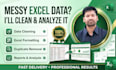 clean, organize and structure your excel spreadsheet data