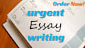 do urgent essay writing as an essay writer