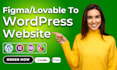 convert lovable ai website to wordpress, figma to wordpress website design